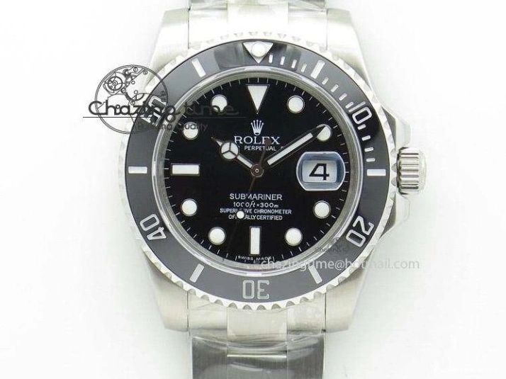 0301 Daytona YG 116518LN JH Best Edition Black Dial On Rubber Strap A4130 (Free XS rubber strap) WeatherProof 3645